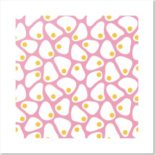 Fried Egg Pattern Posters and Art